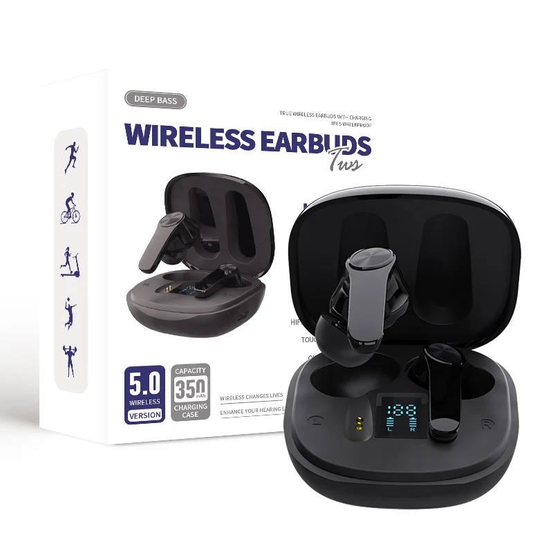 TWS Wireless Headphones Charging Box 9D Stereo Sports Waterproof Wireless Earphones With Microphone for Phone