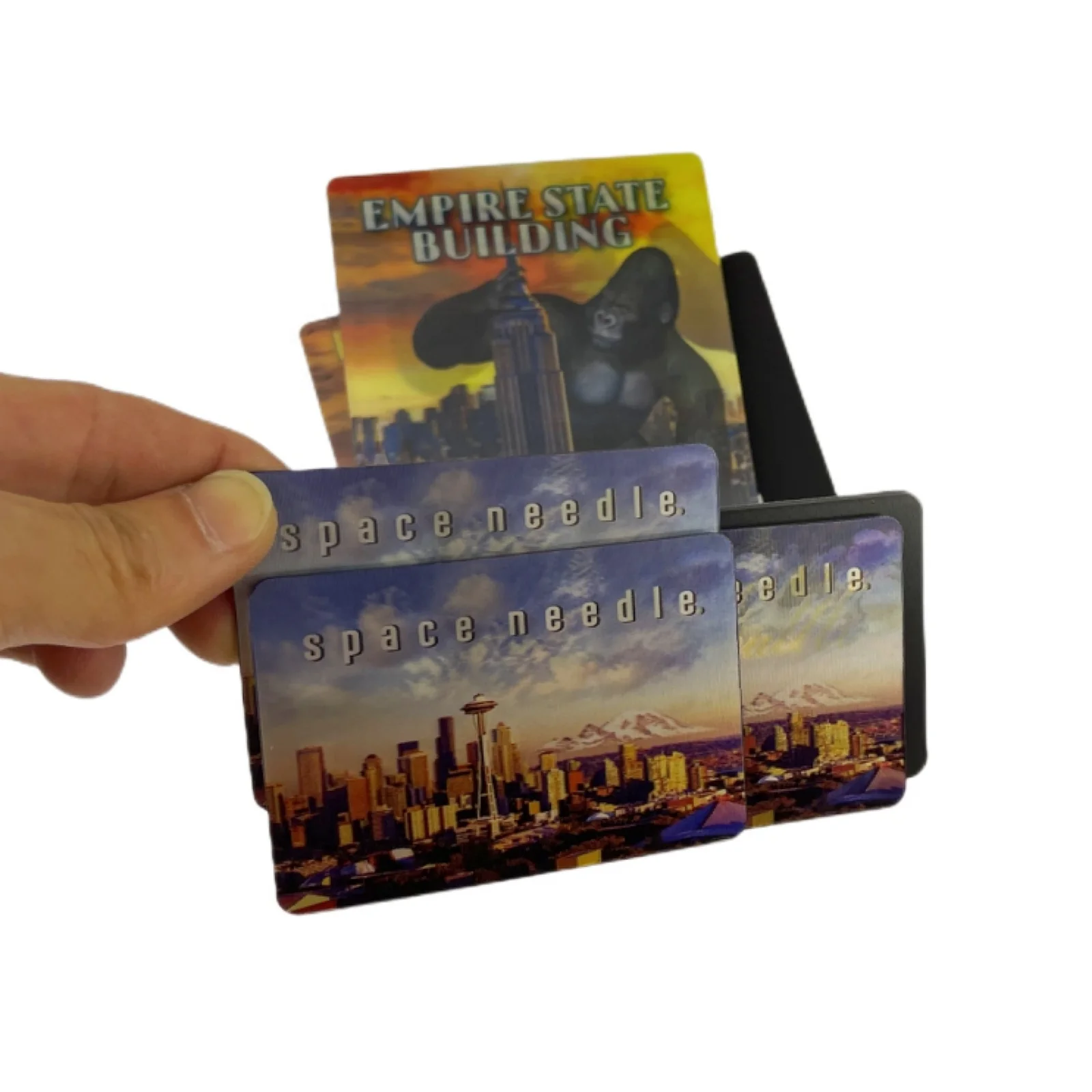 hot sales custom US city skyline style 3D lentiuclar fridge magnets  promotional magnet for gifts premiums and souvenir