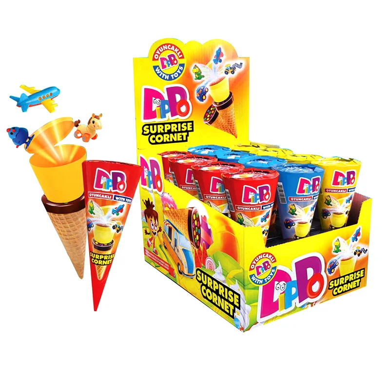 Surprised Ice Cream Cone Sweet Candy Toy Sets Surprise Cornet With Toys