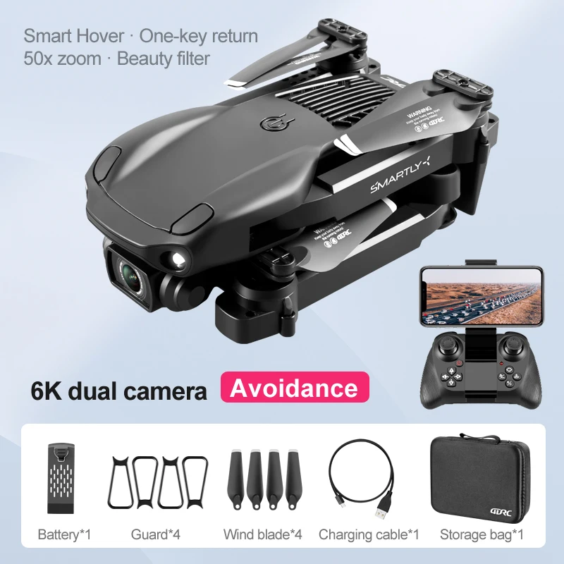 Professional selfie drones with 4K HD Dual camera long range Intelligent positioning remote control drone toy