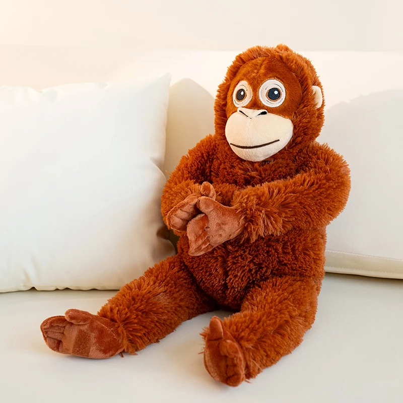 Hot selling gorilla Plush Toy Monkey Hand Bags Long Arm Monkey Animal Fill Doll Monkey backpack