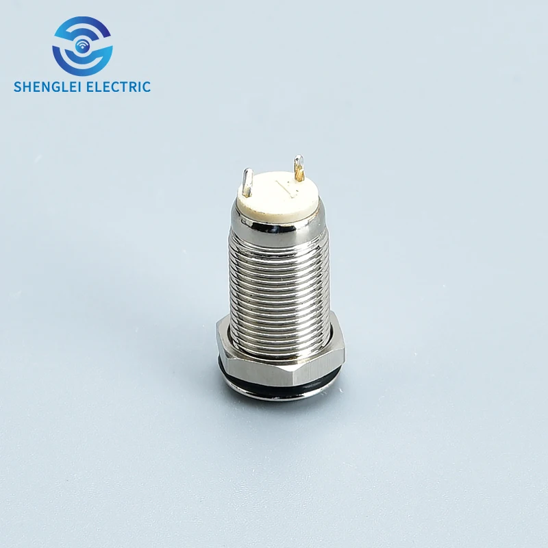SHENGLEI 10mm metal push button switch No lamp 2-pin waterproof mini button switch Essential details