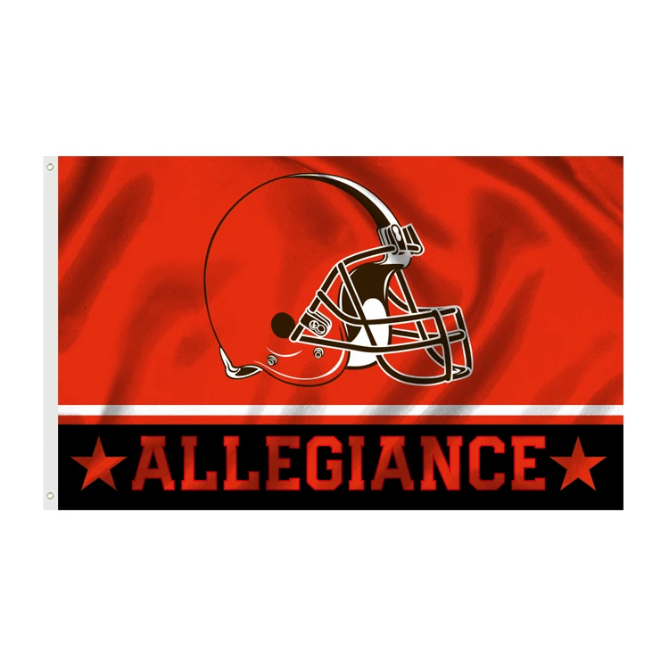 High Quality NFL Cleveland Browns Flags 3x5ft 100% Polyester Super Bowl Custom 3*5ft Cleveland Browns Flags