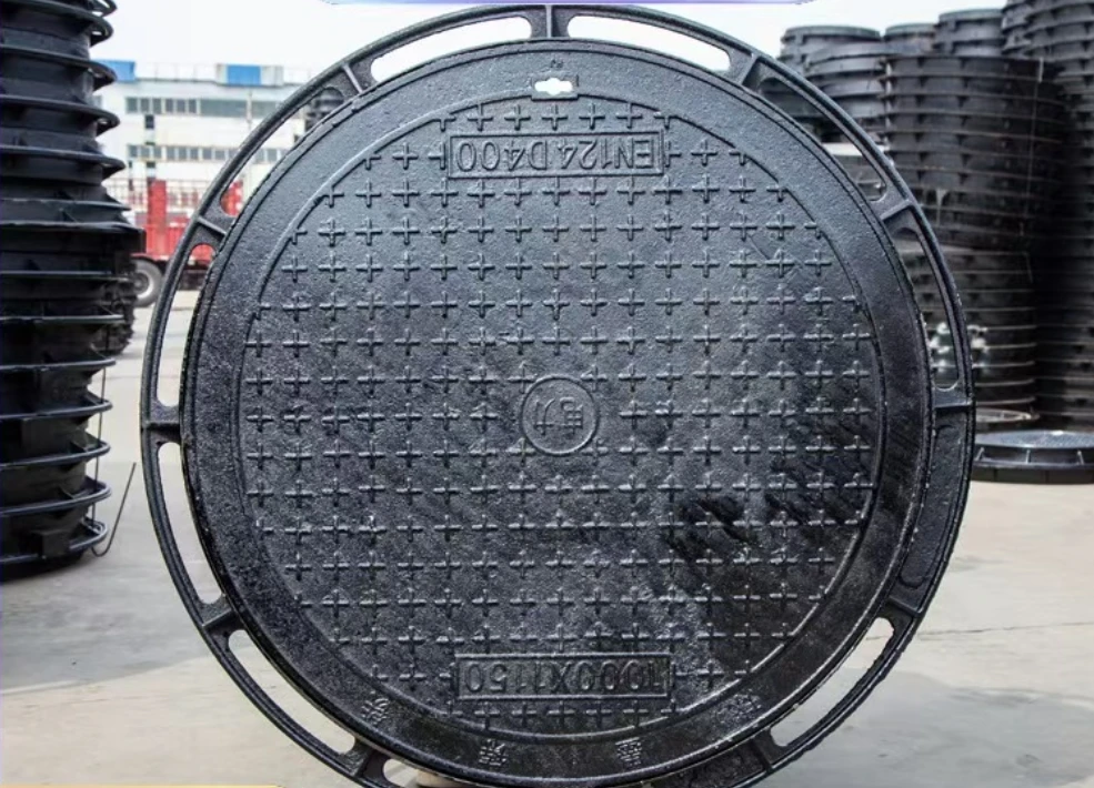 En124 D400 600*700 60*70 Ductile Iron Manhole Cover C250 Square Customized Size Ductile Iron Cast Manhole Cover