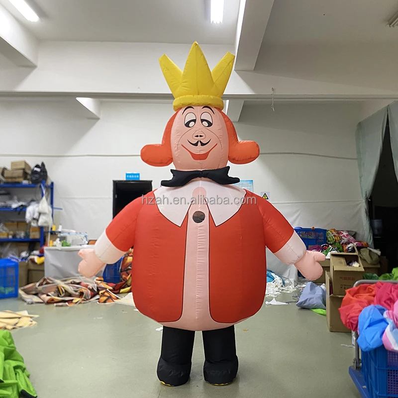 Alice in Wonderland Inflatable King Queen Rabbit Caterpillar Cheshire Cat Costume for Performance