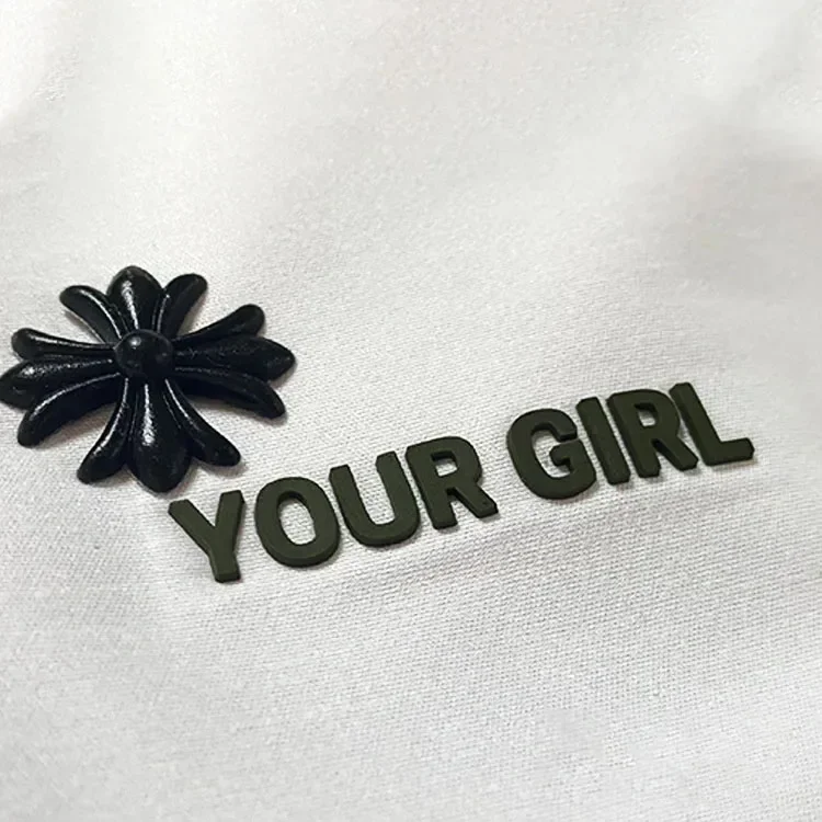 Silicone label custom logo 3d UV thick heat transfer label wholesale dtf stickers