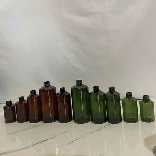 Hengjian 100ml 150ml 200ml 300ml 500ml plastic hair care packaging cosmetic essential oil shampoo bottle with twist cap