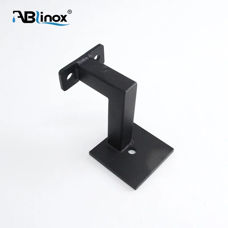 Factory Customized Black Heavy Duty Handrail Bracket Wall Mounting Elbow Holder Stair Railing Fittings