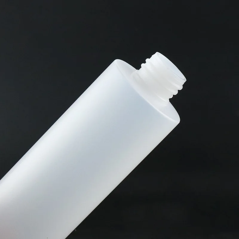 2oz 4oz 6oz 8oz 10oz 16oz 500ml Cylinder Natural Clear HDPE Plastic Soft Squeeze Bottle with  Twist Top Spout Cap