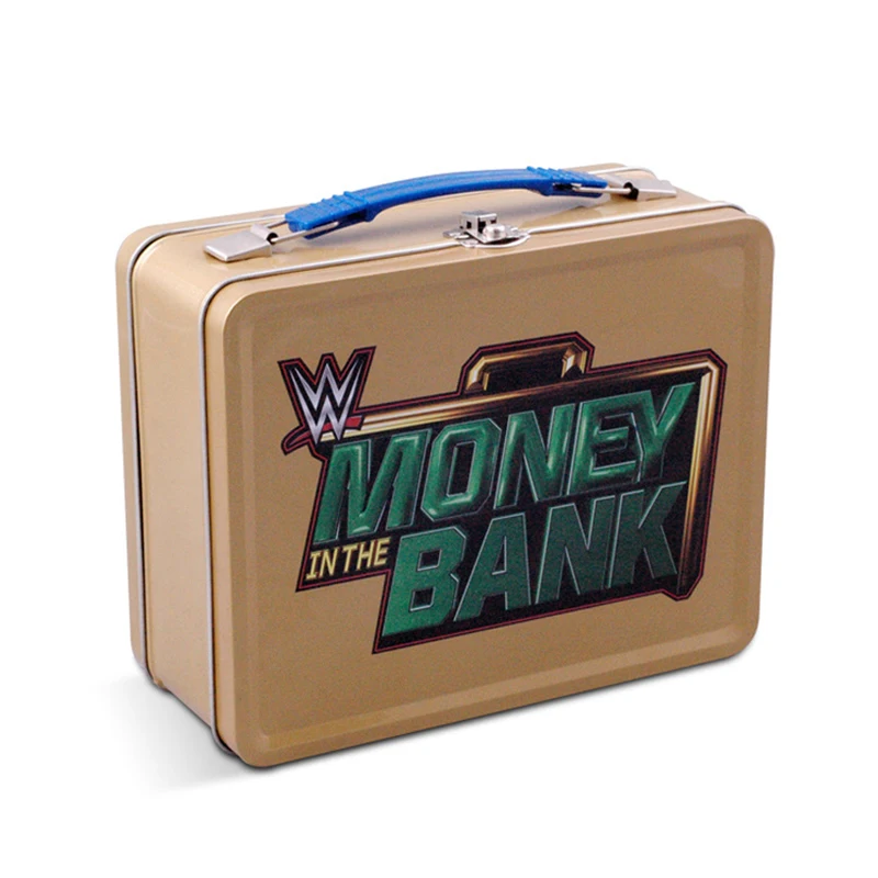 Rectangular Tin Lunch Box with Handle and Lock/Custom Tin Lunch Box/Kids Tin Lunch Box