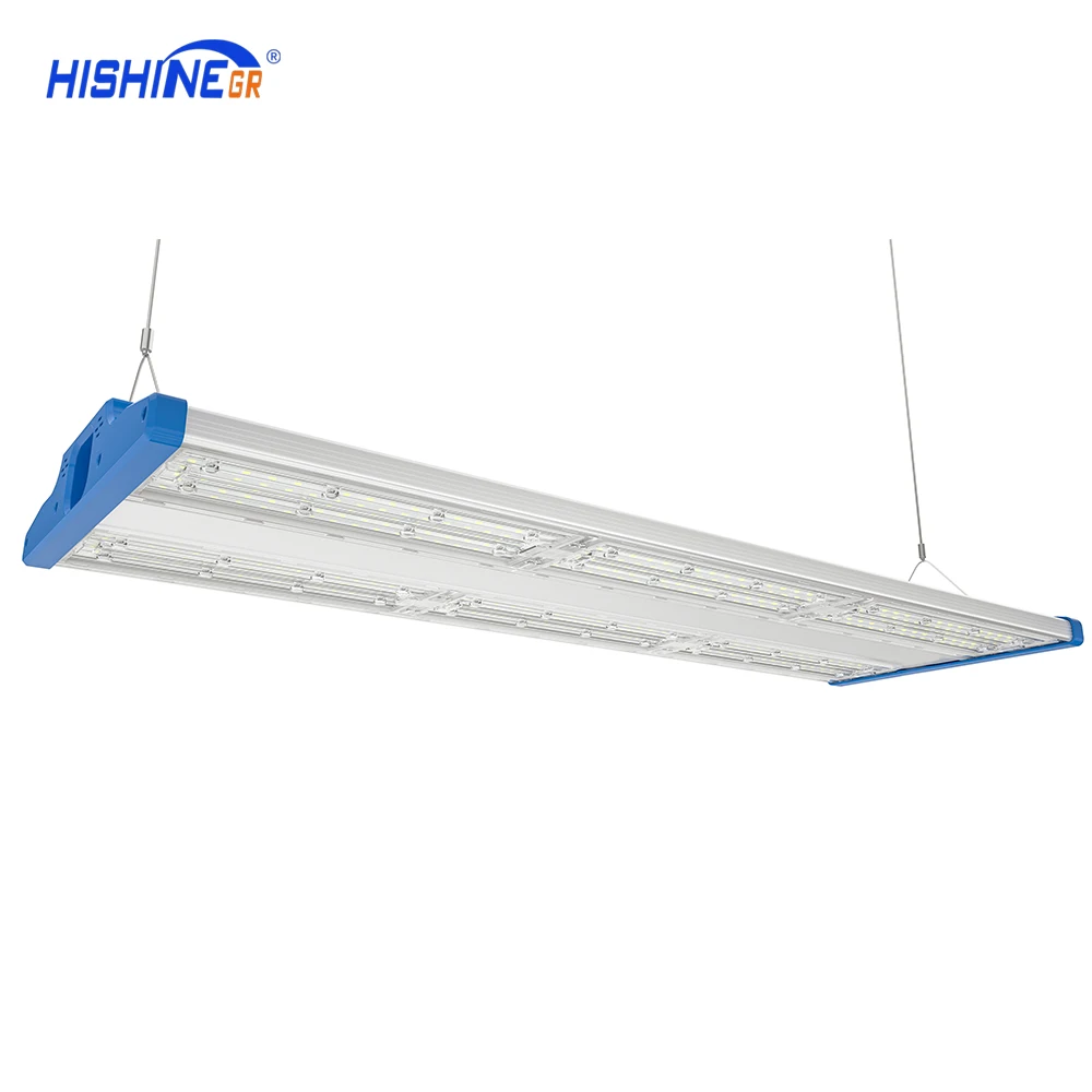 HiShine 150W 200W 300W LED Workshop Lights Linkable Hanging 6000K Garage Dimmable Industrial Warehouse Linear Led High Bay Light