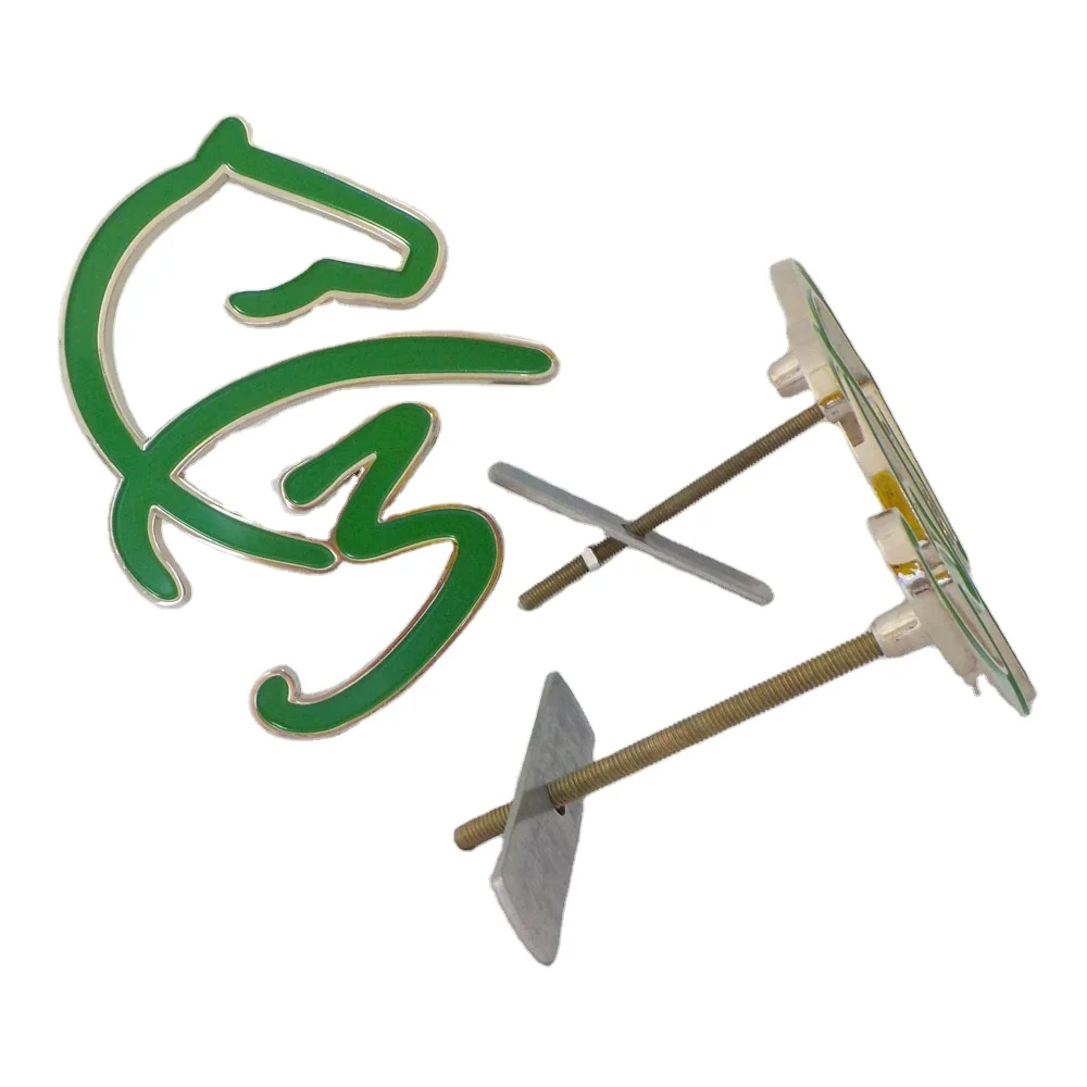 Existing Mold UAE F3 Car Badges Decoration Emblem With Screw Souvenir