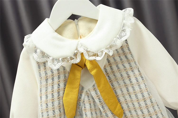 New Style Princess Skirt Butterfly Knot Kids Dresses Winter Clothes Girls Dresses Winter Dresses