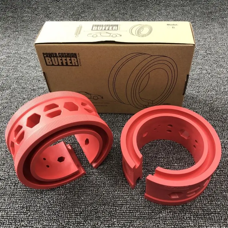 AMT 2Pcs Transparent Car Suspension Shock Absorber Spring Bumper Power Auto-Buffers Accessories Cushion