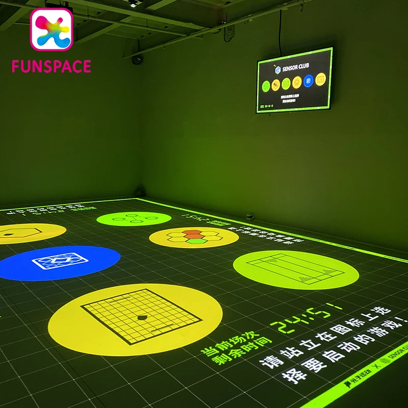 Funspace Single Or Group Building Interactive Floor Projector Games Interactive Projection