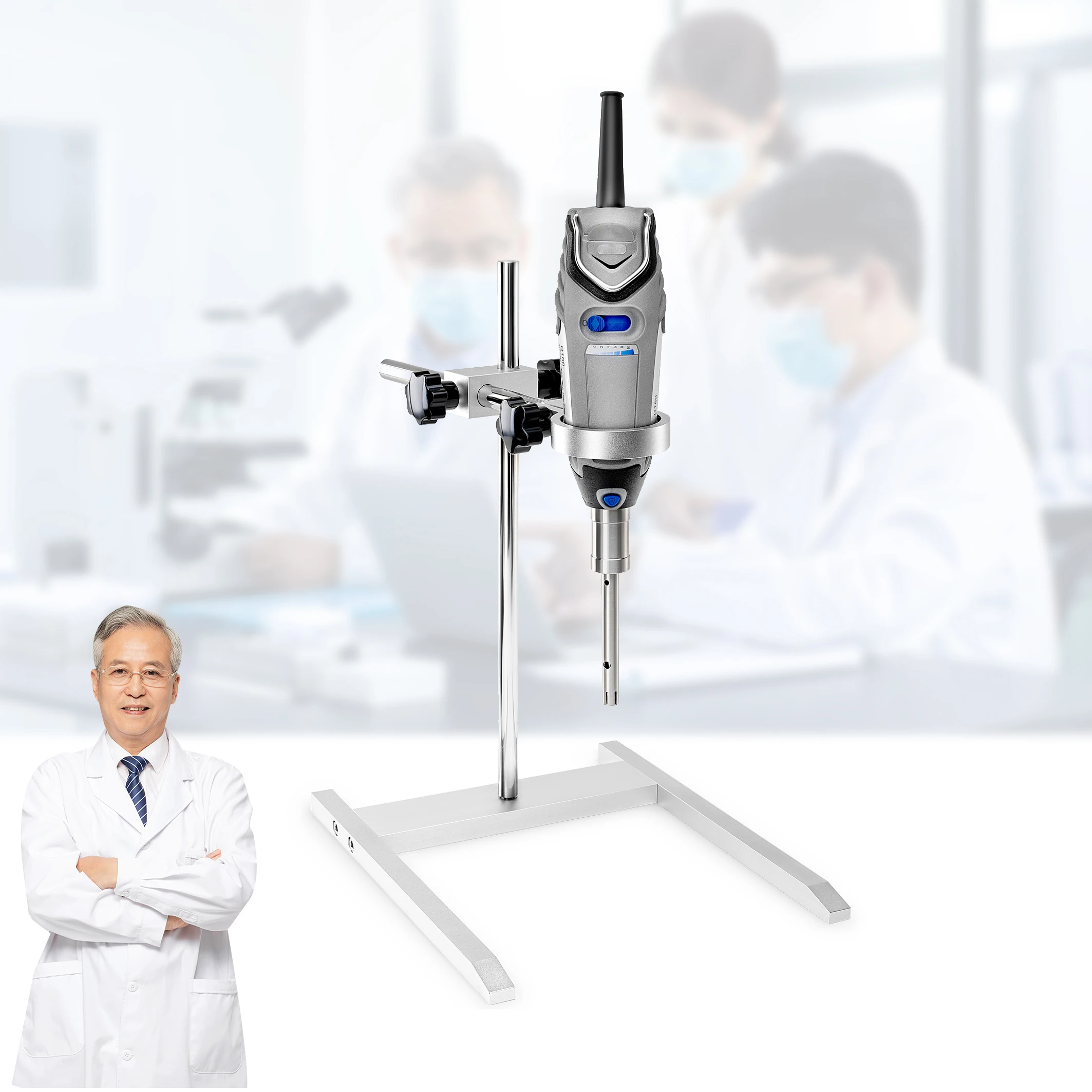 Low price Lab mini handheld homogenizer laboratory small portable rotor stator high shear emulsifier mixer homogenizer