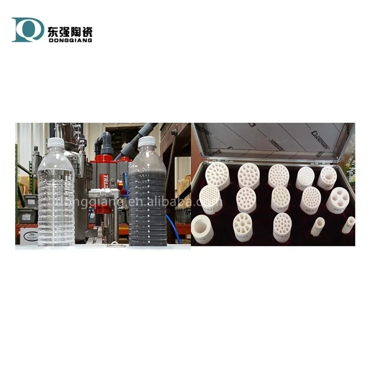 crossflow filter with UF ceramic membrane filter elements for oily water separation