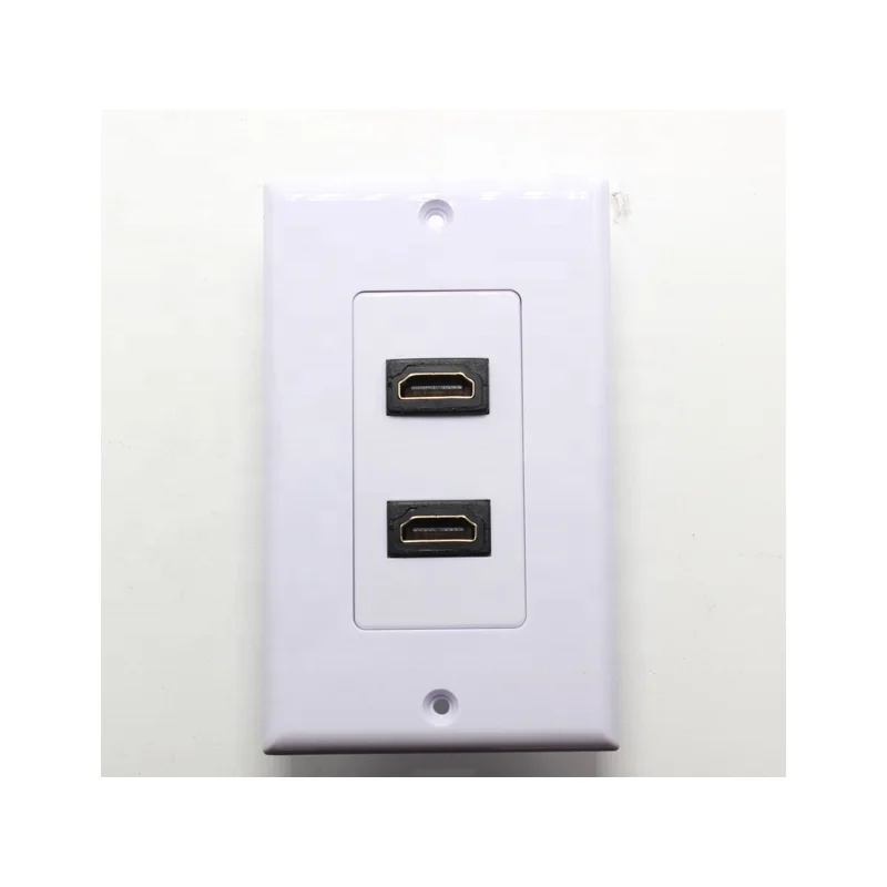  Лицевая панель hdmi 1 порт двойной настенная пластина в американском стиле с ушной лицевой