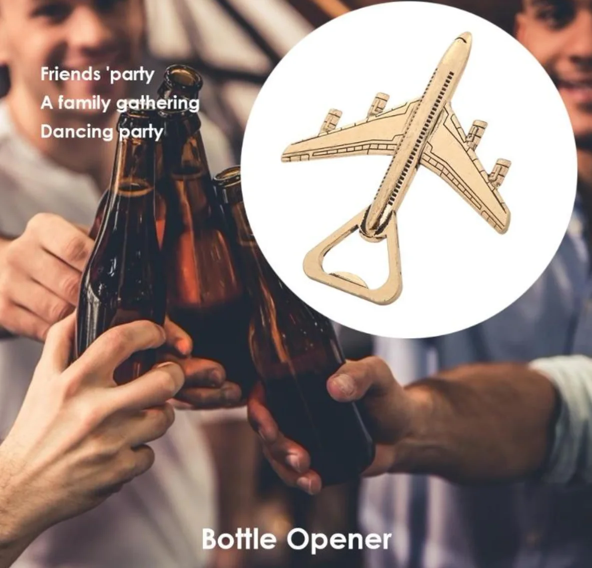 Airplane bottle opener promotion gift party decoration gift items