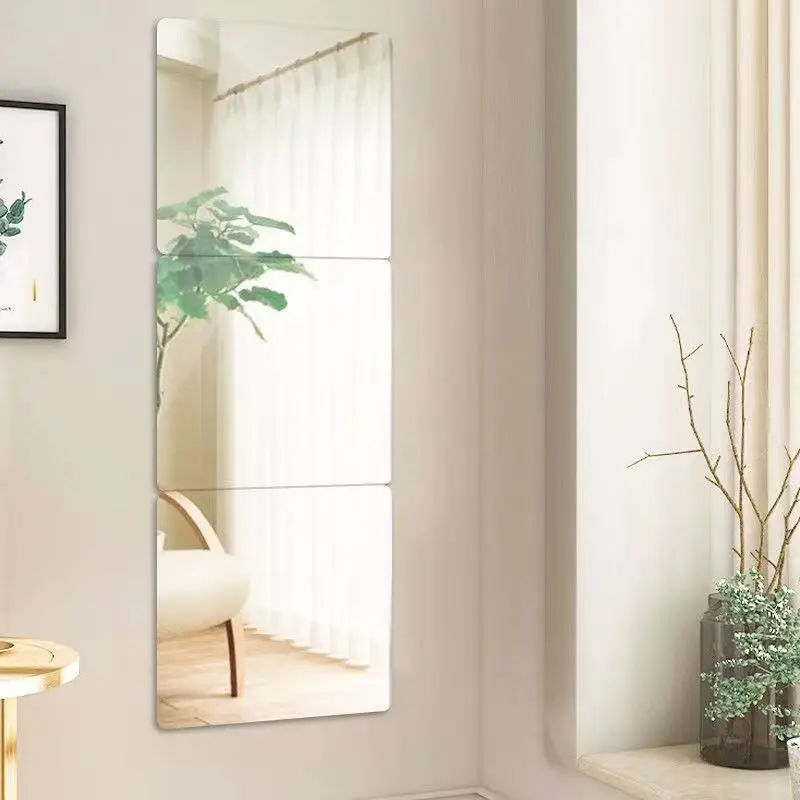 Factory Sales round  oval arch Clear Acrylic Safety mirror full length mirror plain wall mirror