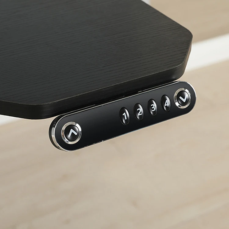 L Shape Triple Motorized Adjustable Standing Desk Black Electric Sit To Stand Desk Large Desktop Ergonomic Stand Up Desk