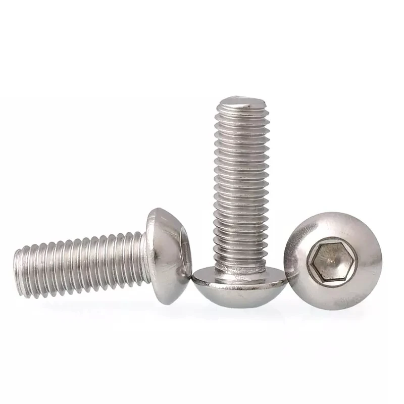 Stainless Steel Pan Screws M6~M8 Iso7380 Round Head Hexagon Socket Bolt
