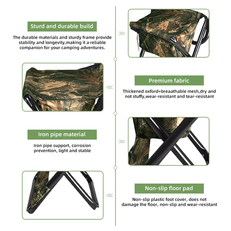 Wholesale High Quality Canvas Camping Hiking Beach Picnic Travel Folding Stool