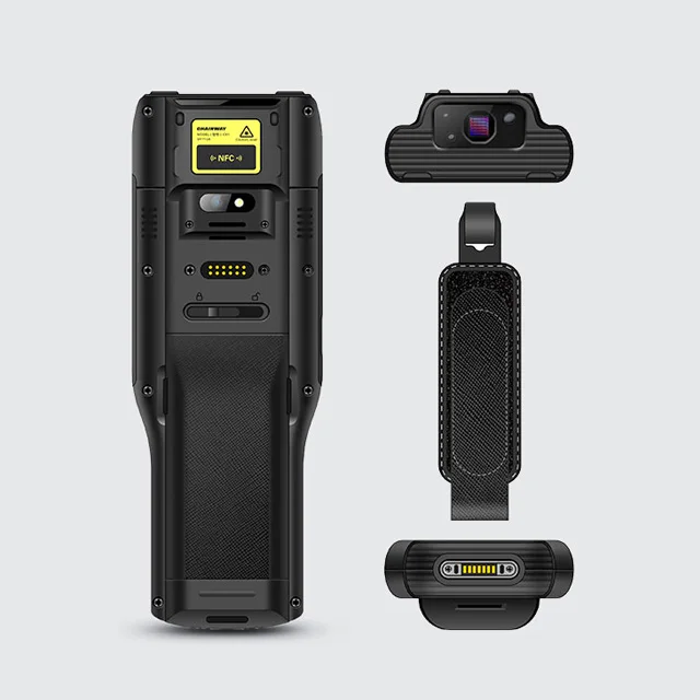 New Android Barcode Scanner with Grip android pda rfid reader Wi-Fi c66 Mobile Computer Handheld Rugged PDA