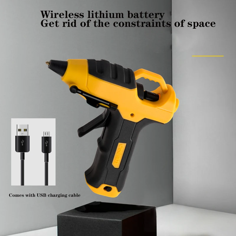 New type of cordless 8W rechargeable lithium battery electric  hot-melt glue guns