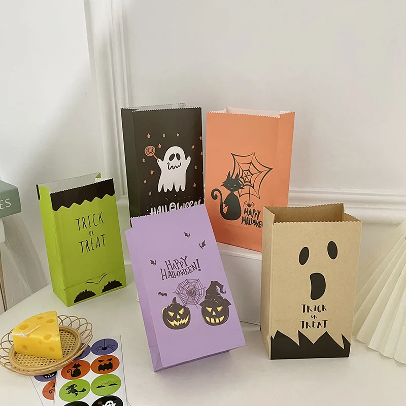 2022 Paper Bag Manufacturer Halloween Gift Bag Candy Wrapping Candy Paper Bags