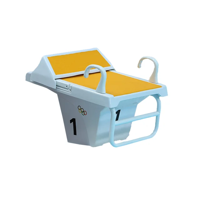 2024 Latest Release Non-Slip Fiberglass Starting Block Portable Rectangle Pool & Accessories with Custom Logo Cover & Base