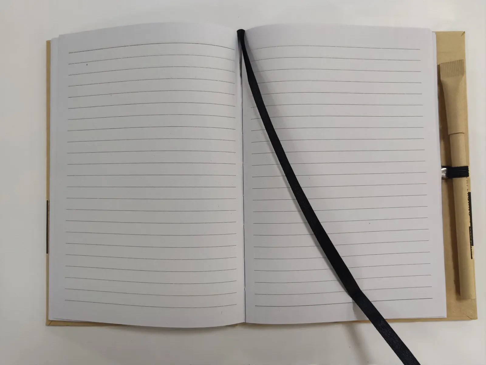 Journals And Notebooks B6 Kraft Hardcover Eco Friendly Recycled Paper Ruled Notebook With Pen