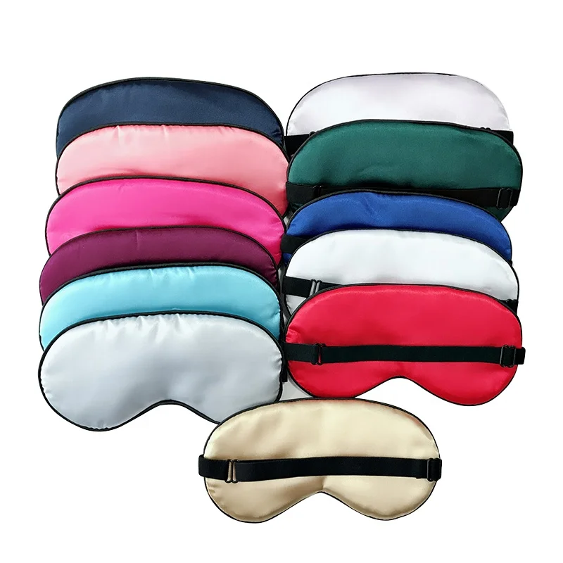 Silk Sleeping Eye Mask Adjustable Bondage Gear SM Slave Sexy Eye Mask BDSM Blindfold Soft Faux Silk Eyes Cover for Women for Men