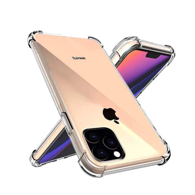 Для iPhone 11 Pro Max Прозрачный чехол для телефона ударопрочный на заказ гибкий гель ТПУ тонкий мягкий из