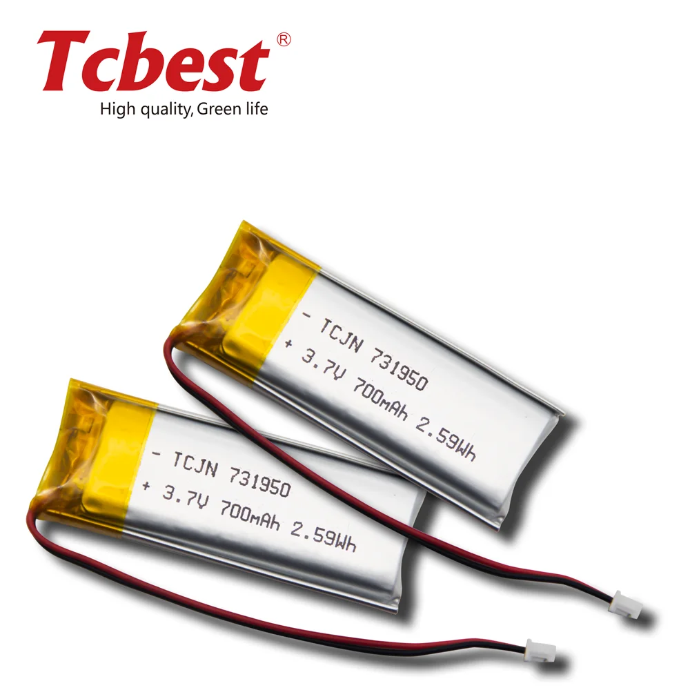 Wholesale Customization Mylion Lipo 3.7V 700mAh 731950 Rechargeable Lithium polymer battery lipo Battery Consumer Electronics