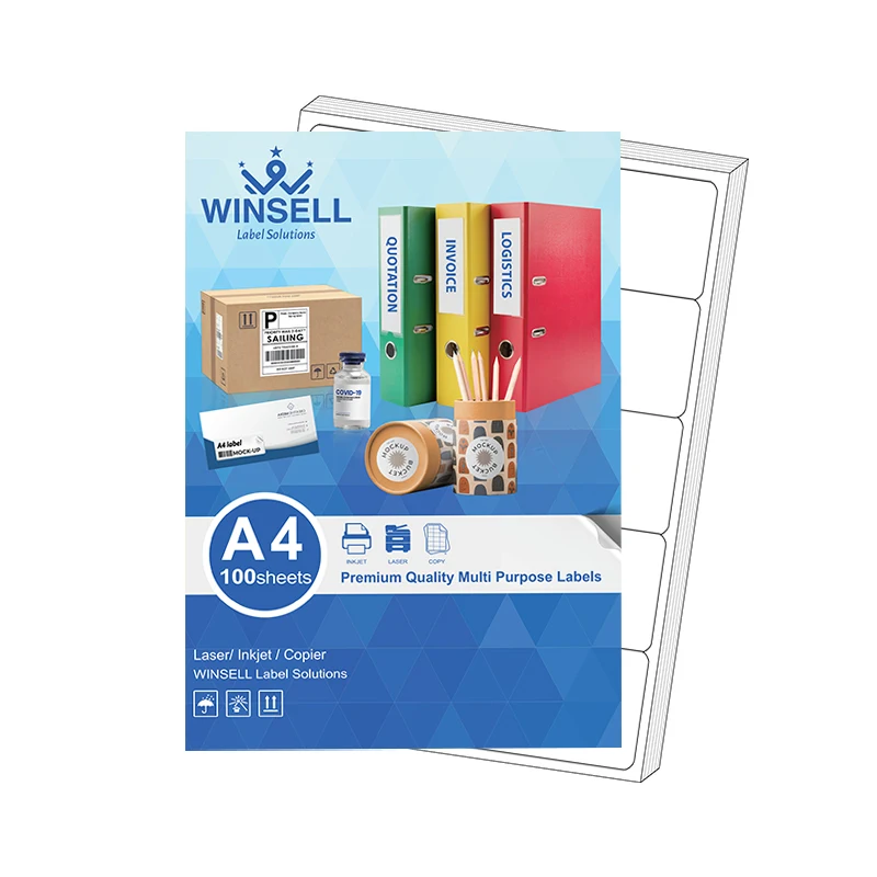 A4 Label Sticker Office Supplies for Custom Packaging with Self-Adhesive Paper Design