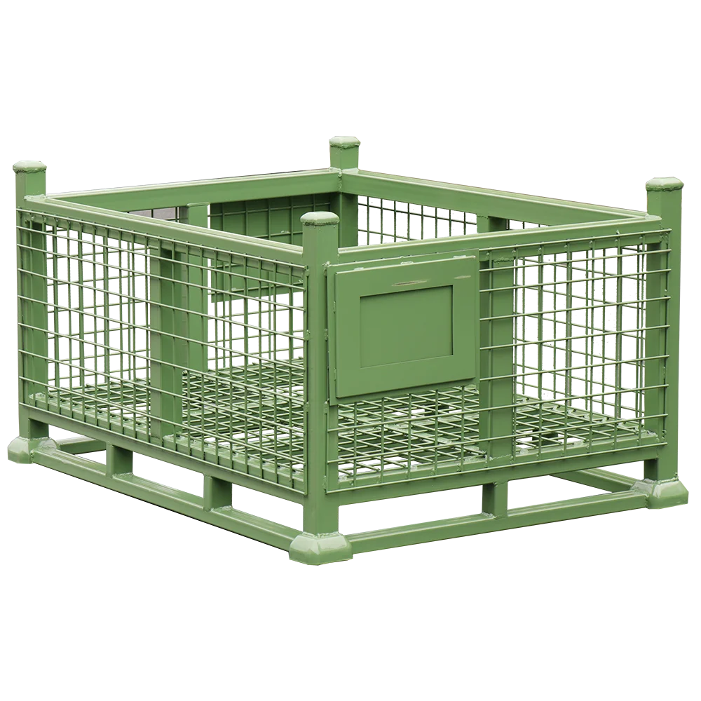 CASE CARTER OEM 0.5-2T Heavy Duty Industrial Stackable Pallet Box welded folding stacking mesh metal cage