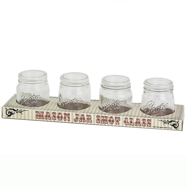 50ml Mason Jar Shot Glasses Mini Mason Jar Shot Glass with Cap