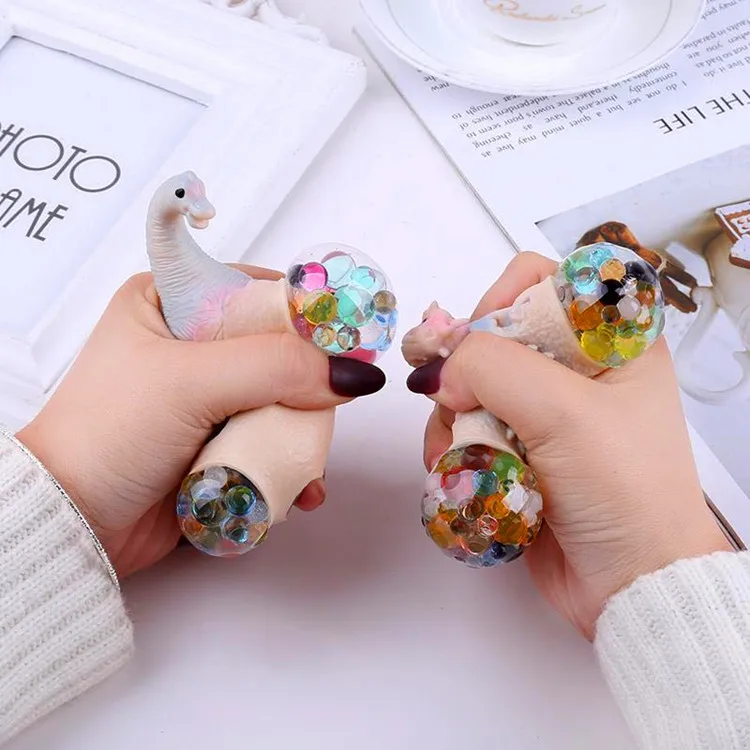 Magic Squishy Dinosaur Fossil Egg Office Stress Relief Ball Hand Squeeze Toy For Kids