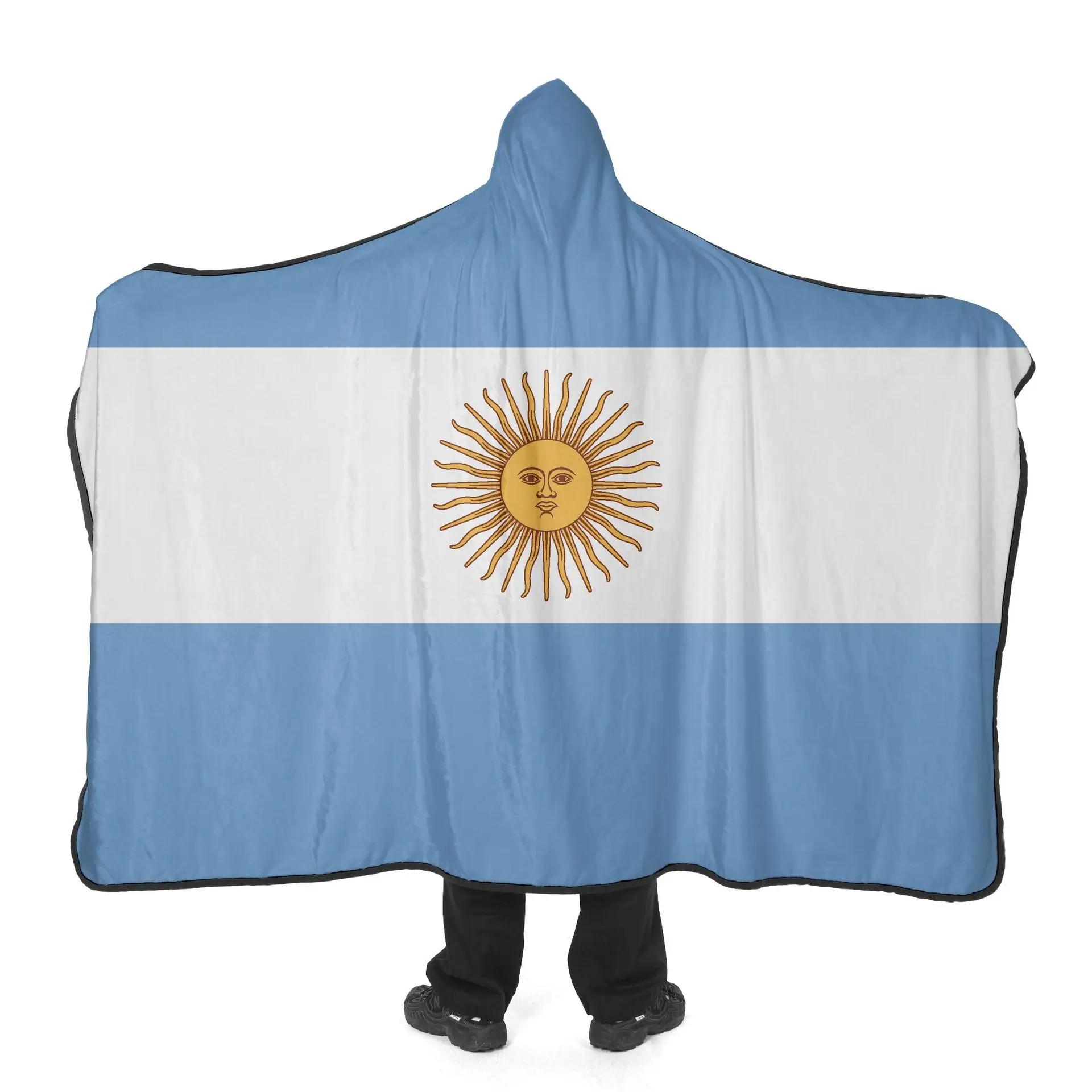 Nx 2024 World Football Game National Flag Cape 4 Sizes Body Cape Flag Hot Sale Flag Blanket for Household or Football Fans