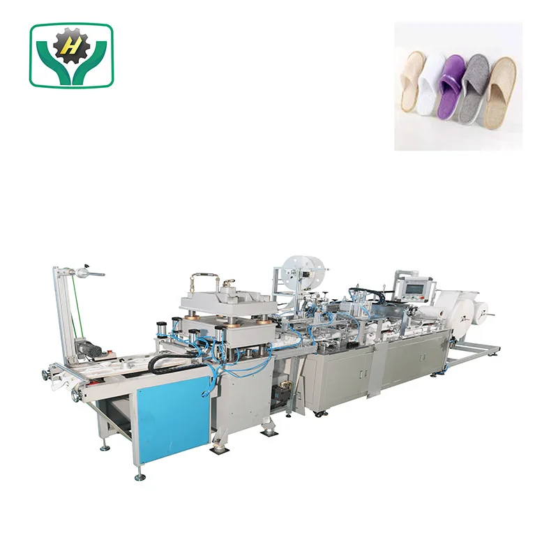 Luxury Automatic Ultrasonic Disposable Hotel Shoes Machine Cotton EVA Slipper Making Machine