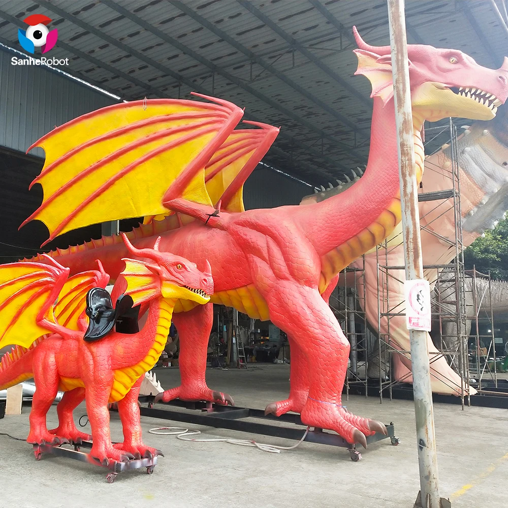 Import From China Amusement Park Games Dragon Ride Animatronic Dragon Ride