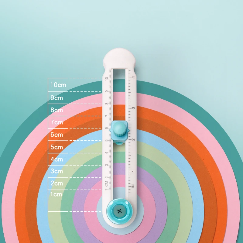 Portable 360 rotary round paper cutter diameter of 2-20 Circle cutting mini circle paper cutter machine13202