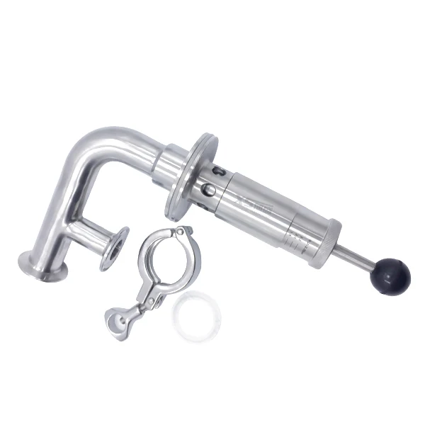 Stainless Steel SS304 Manual Control Safety Exhaust Valve Pressure Gauge for Beer Fermentation Tank