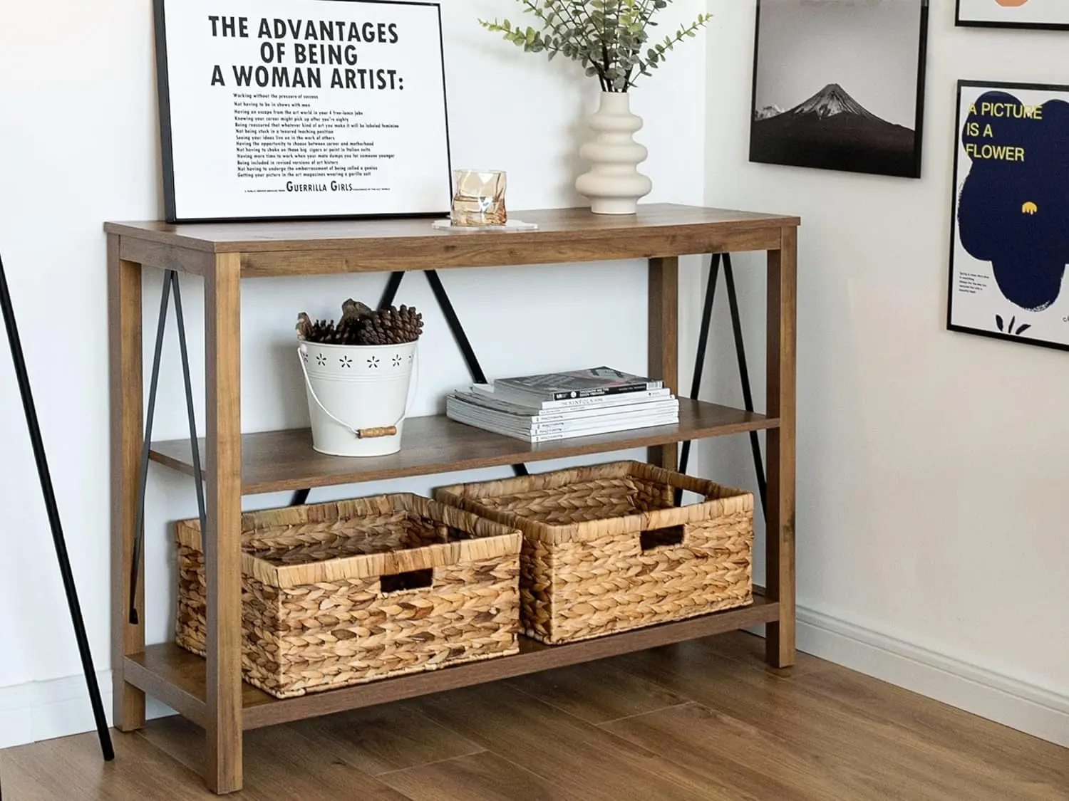 OEM factory wholesale High quality Durable Multi Functional Home Storage Sundries Organizer Water Hyacinth Woven Wicker Baskets