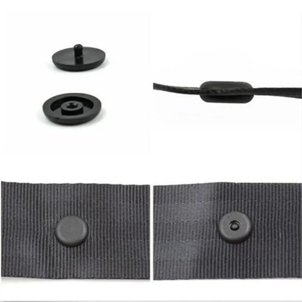 Car Parts Black Plastic Car Safety Seat Belt Stopper Spacing Limit Buckle Clip Retainer Seatbelt Stop Button