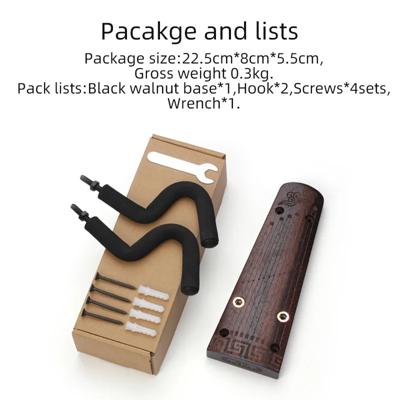 Original Design Chinese Gu Zheng Hanger Chinese Zither Holder Wall Mount Longteam GZH-01