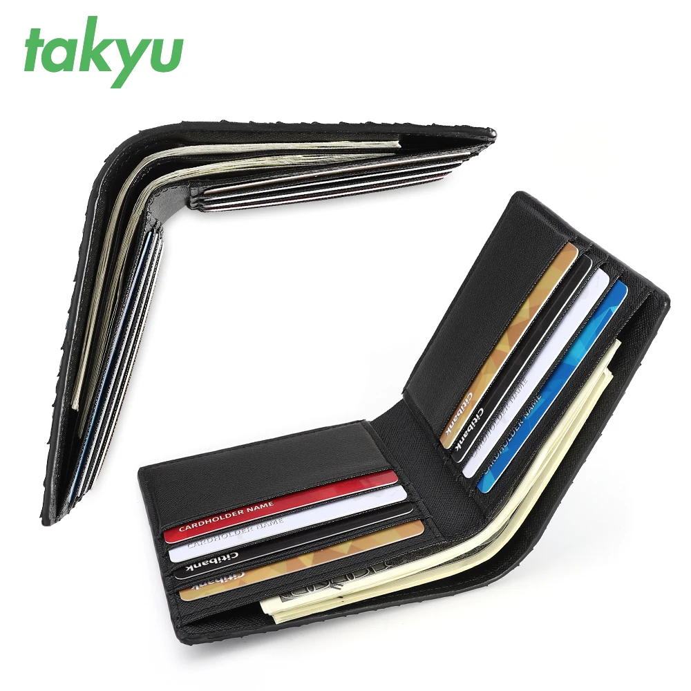 Luxury hot python pattern folding slim ladies wallets and purses women card holder genuine leather wallet for men