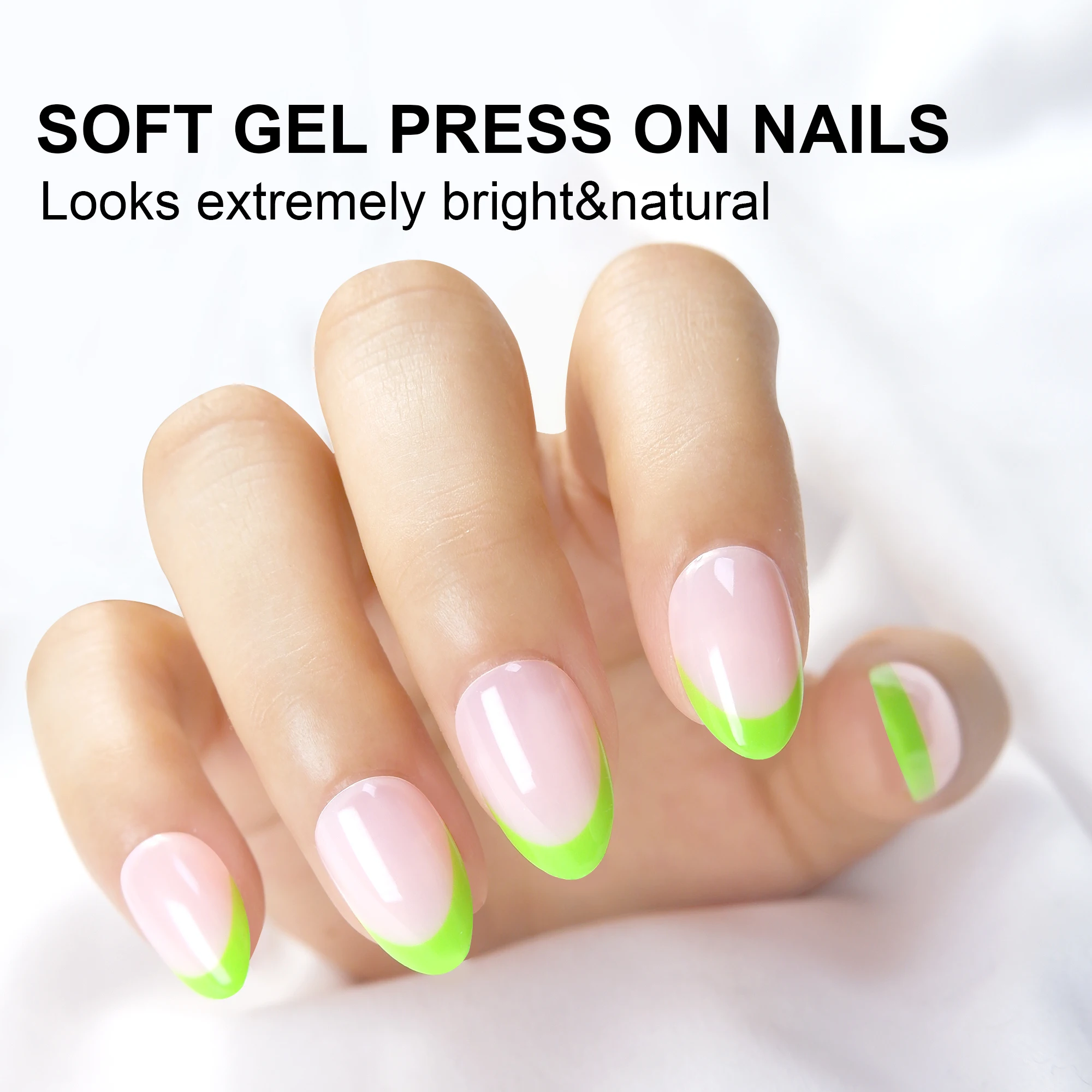 Nailway New Design Wholesale Glossy Short Oval 15 Sizes 30Pcs Artificial Fake Nails Soft Gel Press On Nails