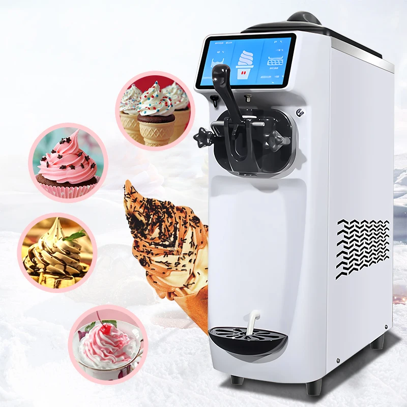 mini ice cream machine Cheap Price Commercial Frozen Yogurt Soft Serve Ice-Cream Making Soft ice cream machine